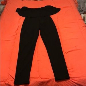 Off the shoulders jump suit